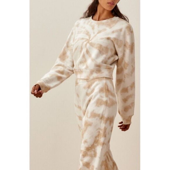 💕REFORMATION💕 Hunter Sweatshirt ~ Clay Tornado Tie Dye Size Small S NWT - Picture 3 of 14